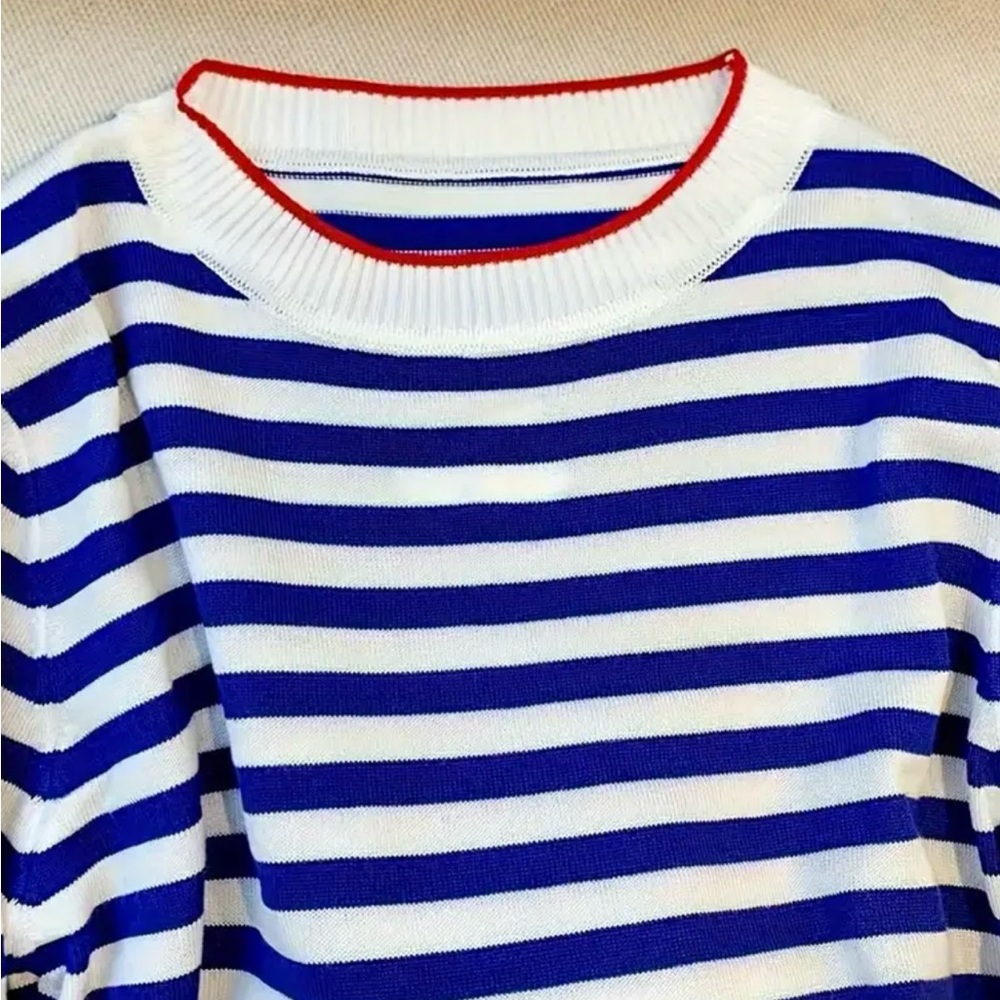 Milan Coastal Lightweight Crewneck Sweater Euro Summer - Picture 5 of 12